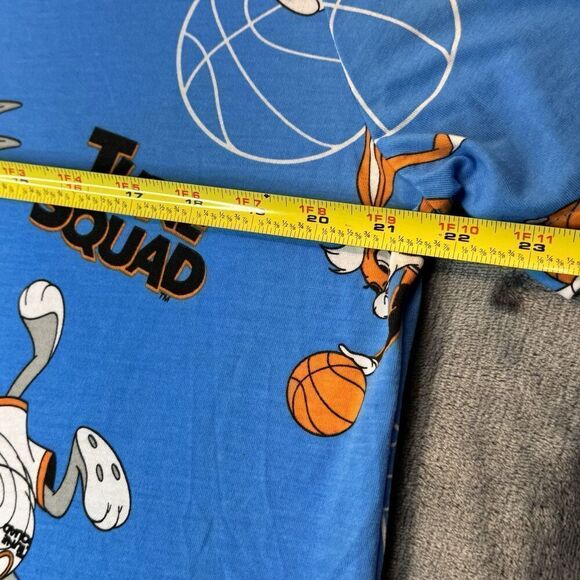 Space Jam Sz L Tune Squad Slam Dunk Shirt A New Legacy Print All Over Blue 0230 - Picture 9 of 10
